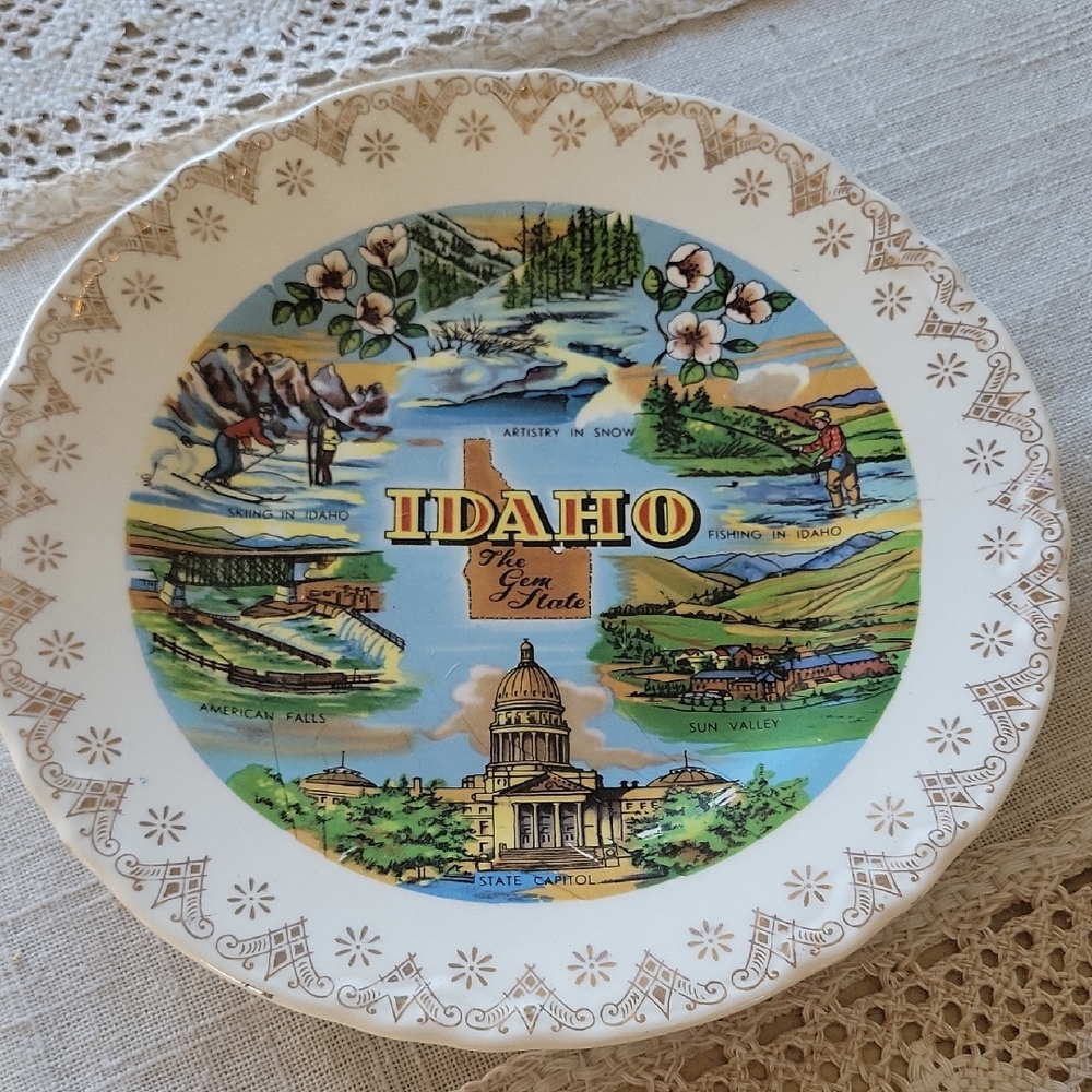Idaho Souvenir Decorative Plate